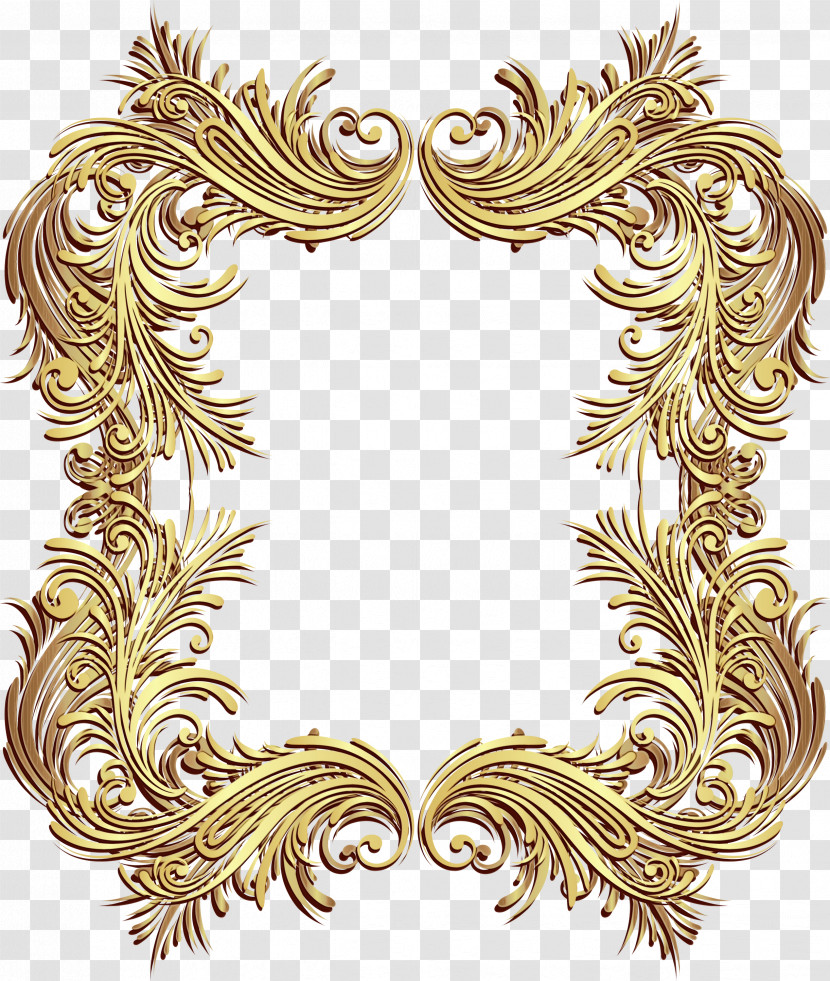 01504 Pattern Brass Transparent PNG