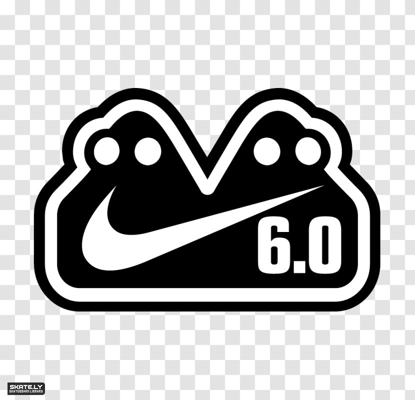 Nike Skateboarding Logo Sticker - Silhouette Transparent PNG