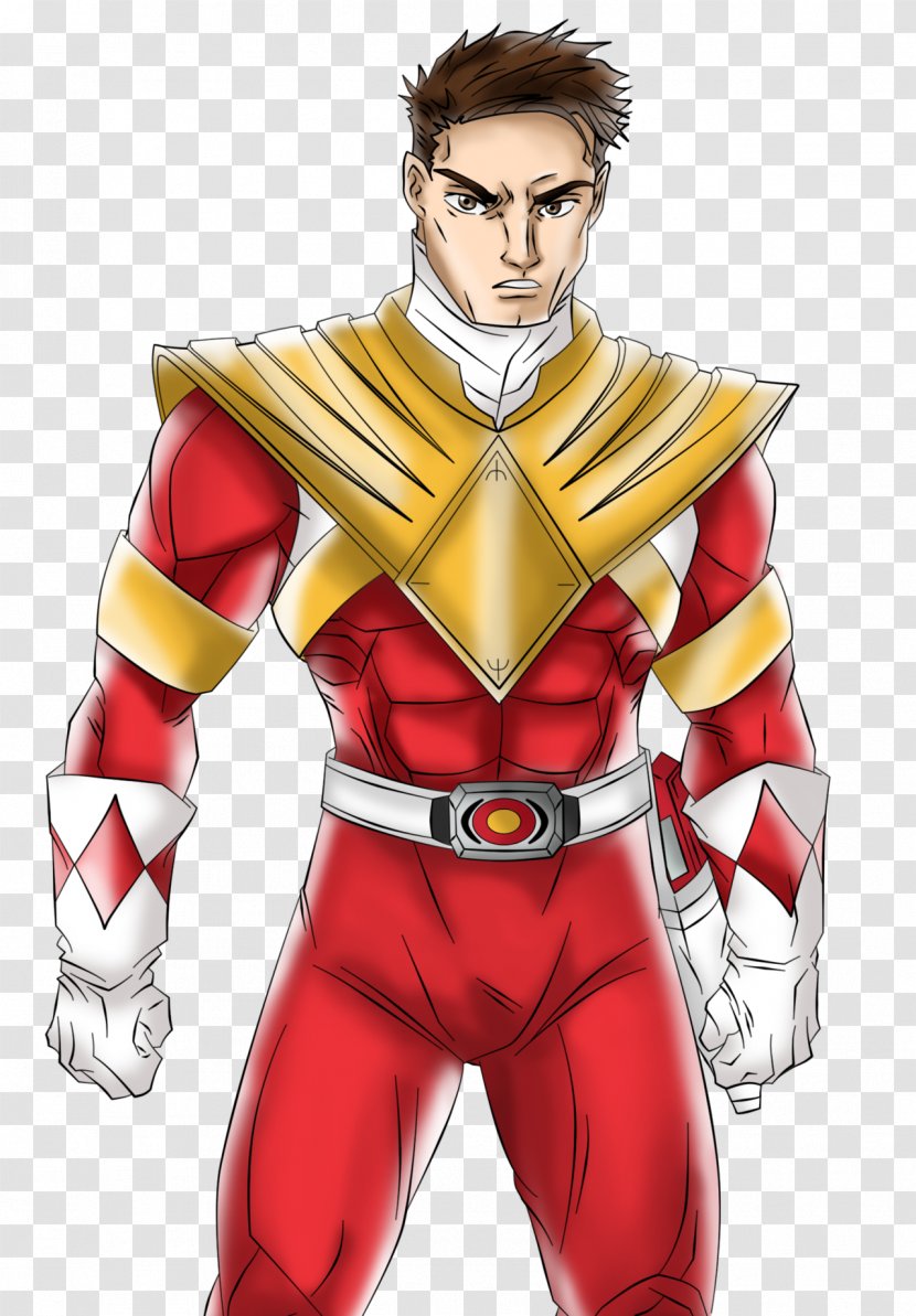 Mighty Morphin Power Rangers Jason Lee Scott Red Ranger Drawing Character - Wild Force Transparent PNG