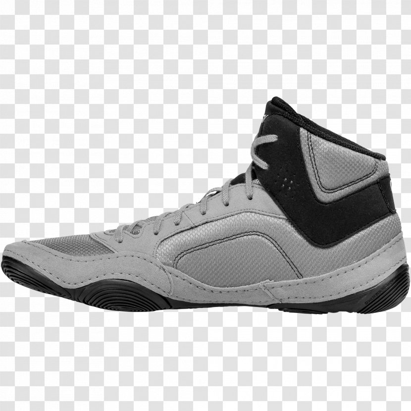 Sneakers Skate Shoe Wrestling Nike - White - Dark Grey Pointy Transparent PNG