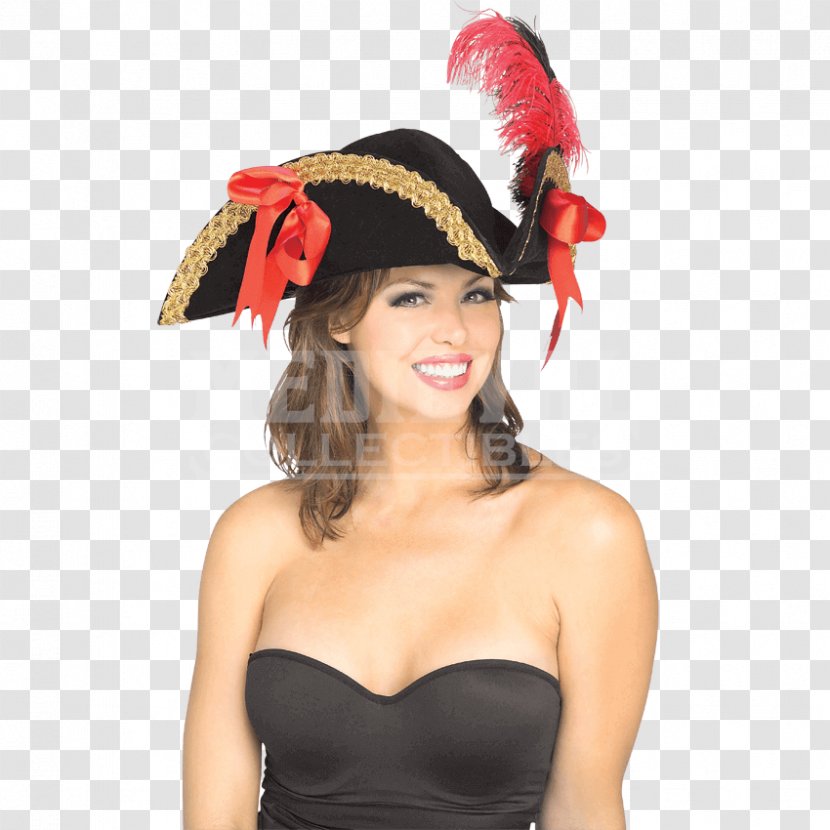 Hat Costume Tricorne Clothing Pirate - Halloween Transparent PNG
