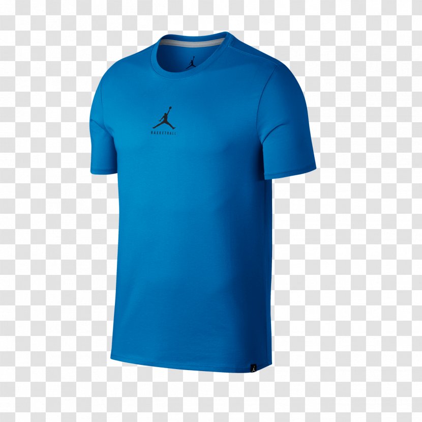 T-shirt Nike Top Blue Clothing - Neck Transparent PNG