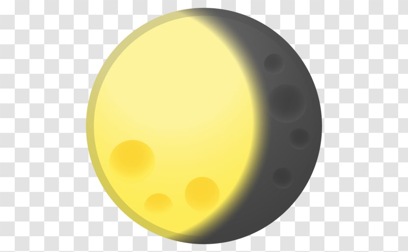 Lunar Phase Android Moon Emoji - Whatsapp Transparent PNG