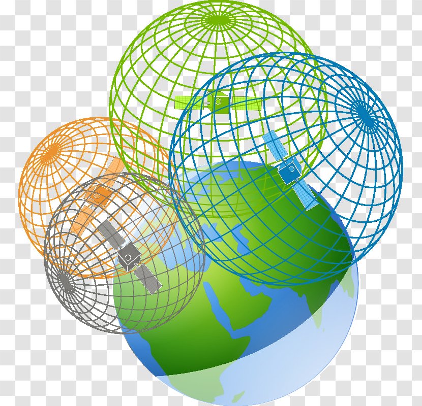 GPS Navigation Device Global Positioning System Trilateration Satellite Blocks Assisted - Globe - There Is A Sense Of Space Round The Earth Transparent PNG