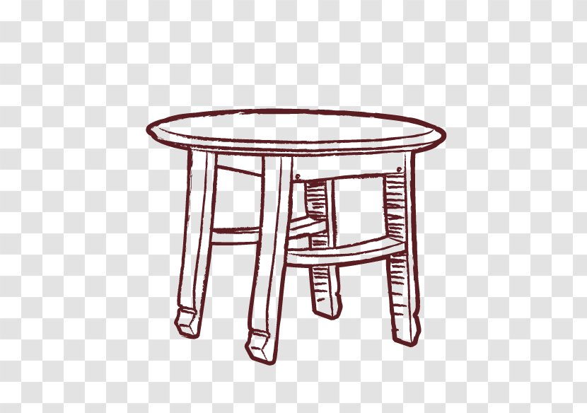 Bedside Tables Adirondack Chair Furniture - Drawing - Table Transparent PNG