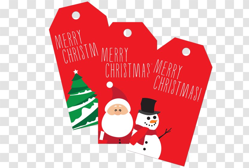 Santa Claus Christmas Gift Day Ornament - Tags Labels Transparent PNG