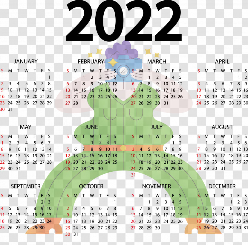 Calendar System Calendar Year Sunday Week 2022 Transparent PNG