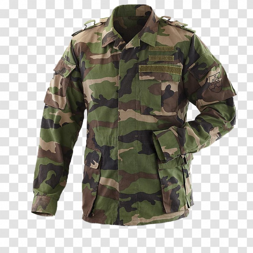 U.S. Woodland Military Camouflage Jacket - M1965 Field Transparent PNG