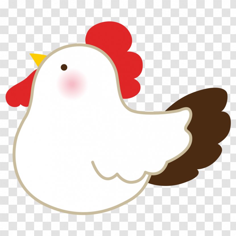New Year Card Chicken Rooster Bird - Heart Transparent PNG