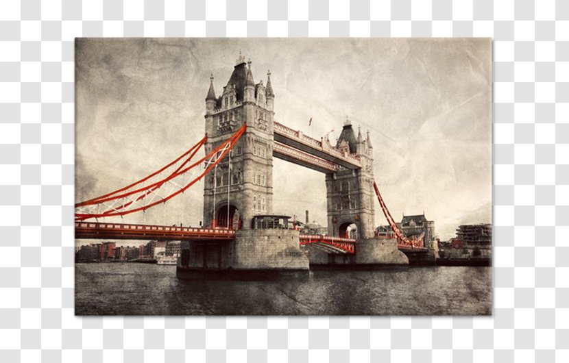Tower Bridge Building Mural Wallpaper - Stock Photography Transparent PNG