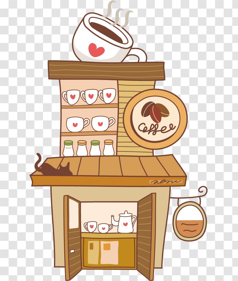 Coffee Cup Cafe - Cuisine - Shop Transparent PNG