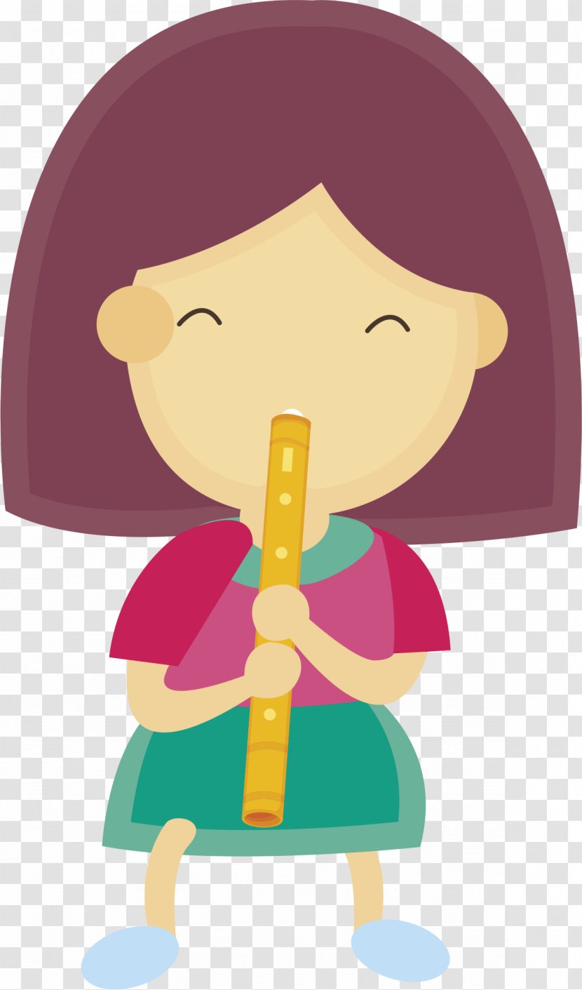 Flute Drawing Clip Art - Tree - One Who Plays The Transparent PNG