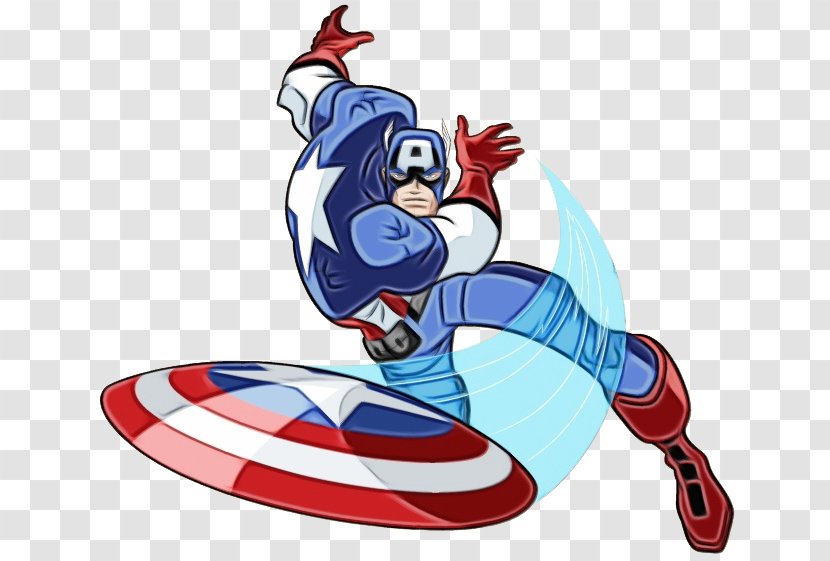 Captain America: The First Avenger Vertebrate Clip Art Headgear - America - Cartoon Transparent PNG