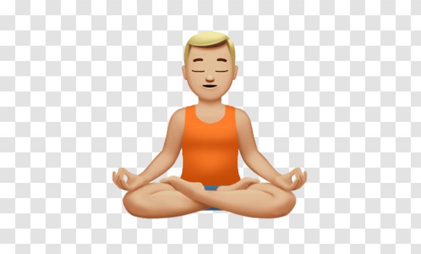 World Emoji Day Yogi Yoga Lotus Position - Cartoon Transparent PNG