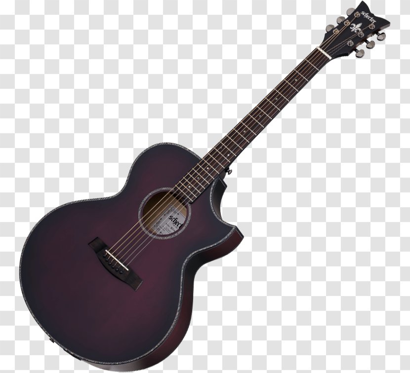 Acoustic-electric Guitar Acoustic Dreadnought - Frame - Fretboard Inlays Transparent PNG