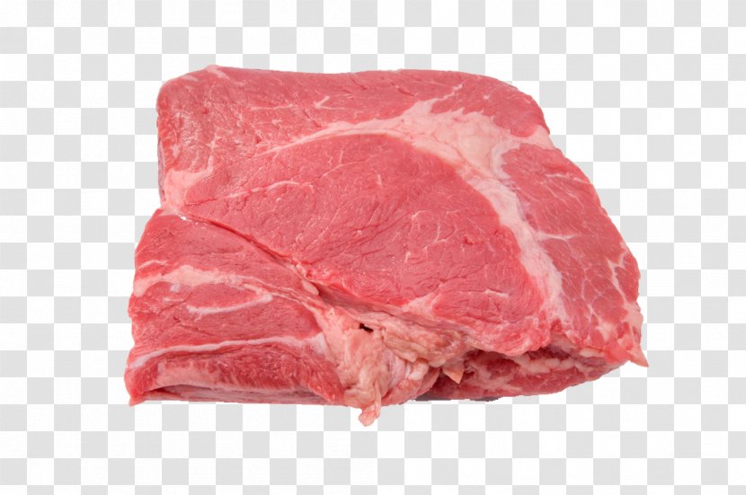 Cattle Sirloin Steak Meat Beef - Cartoon - Fresh Bovine In The Shoulder Vector Transparent PNG