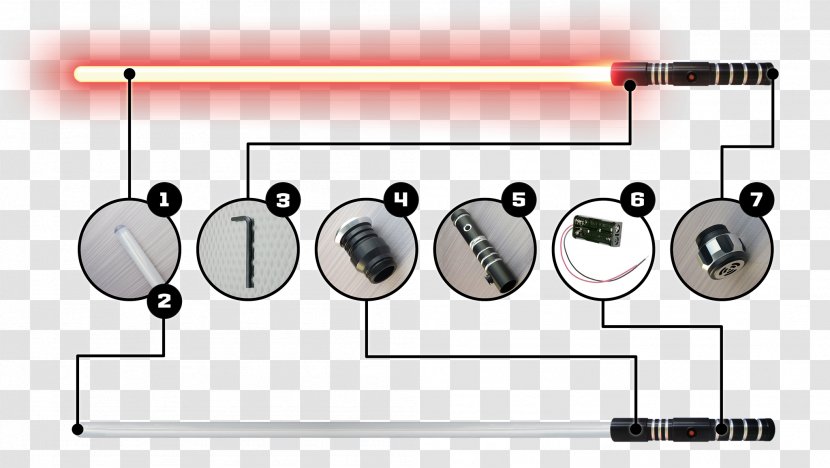 Lightsaber Sabre Sport Fencing Estoc - Technology - Explain Transparent PNG