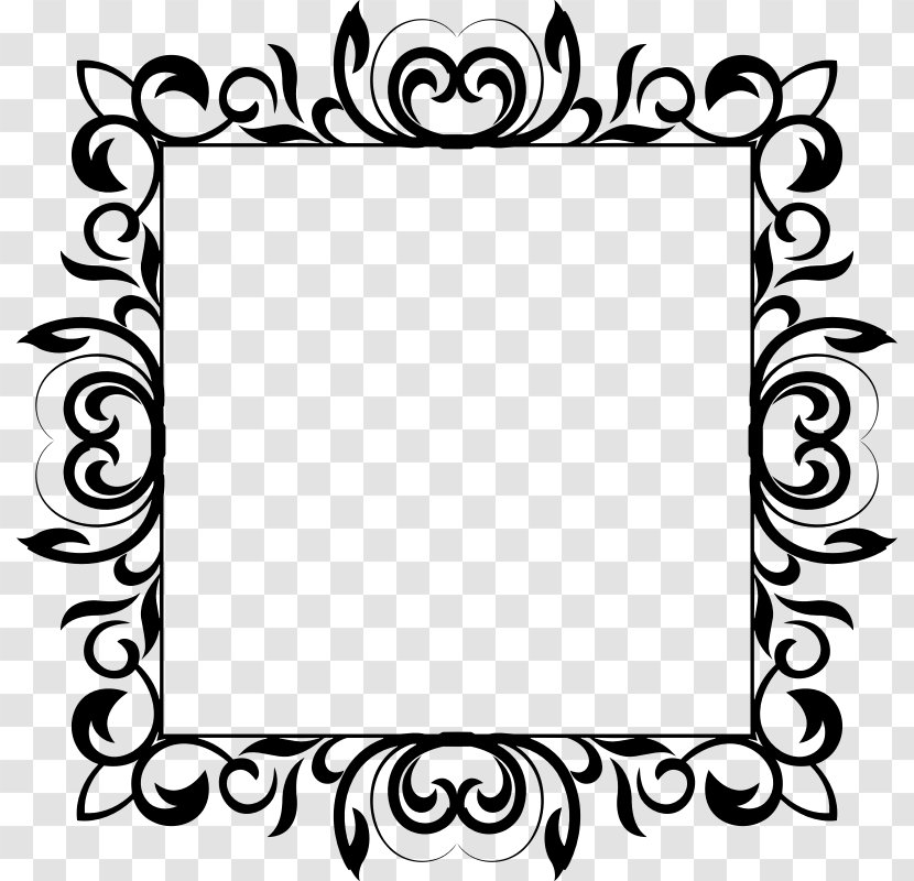 Picture Frames White Flower Clip Art - Area Transparent PNG