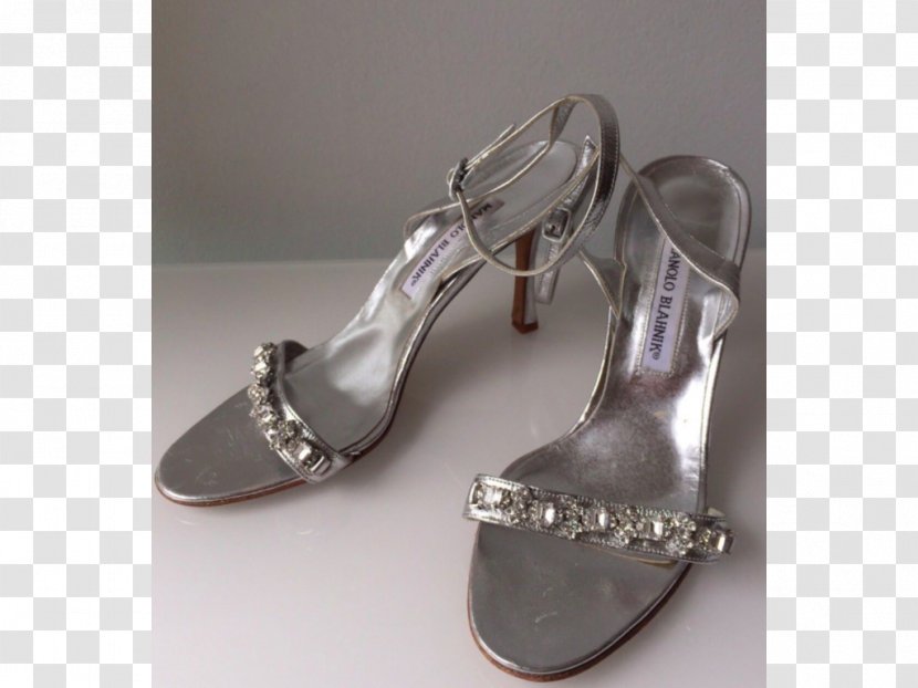 Silver Sandal Shoe - Footwear Transparent PNG