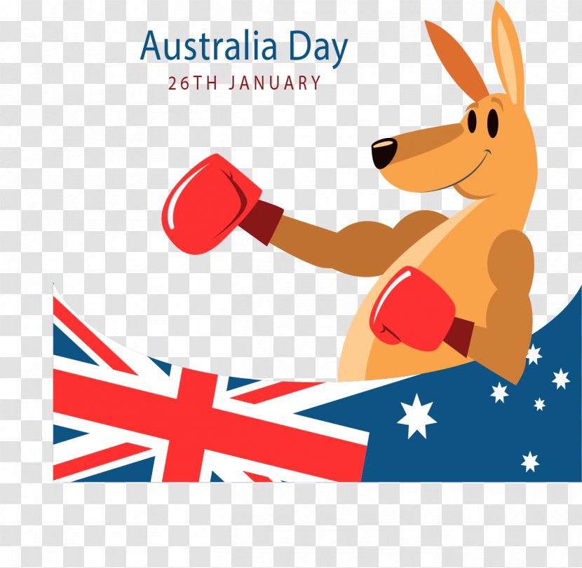Australia Day Kangaroo - Australian Boxer Poster Transparent PNG