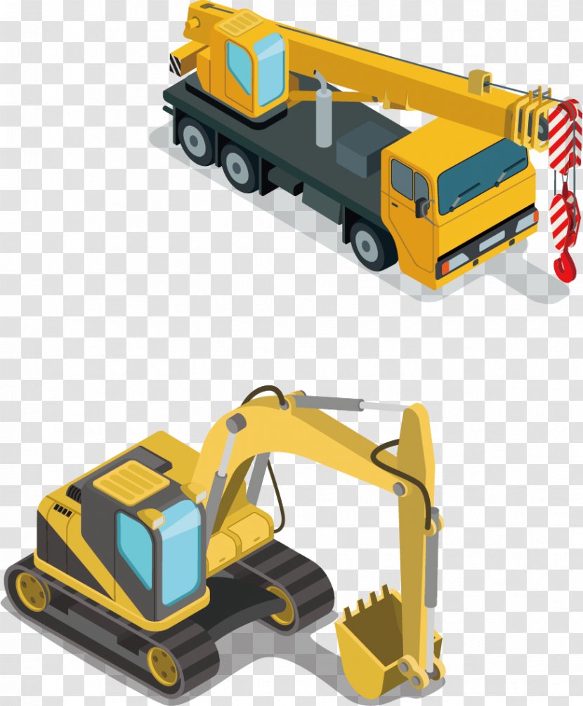 Car Vehicle Photography Illustration - Construction Equipment - Excavator Transparent PNG