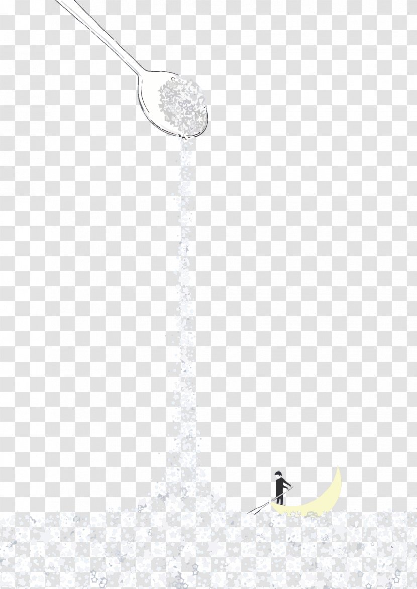 White Tile Pattern - Vector Spoon And Boat Transparent PNG