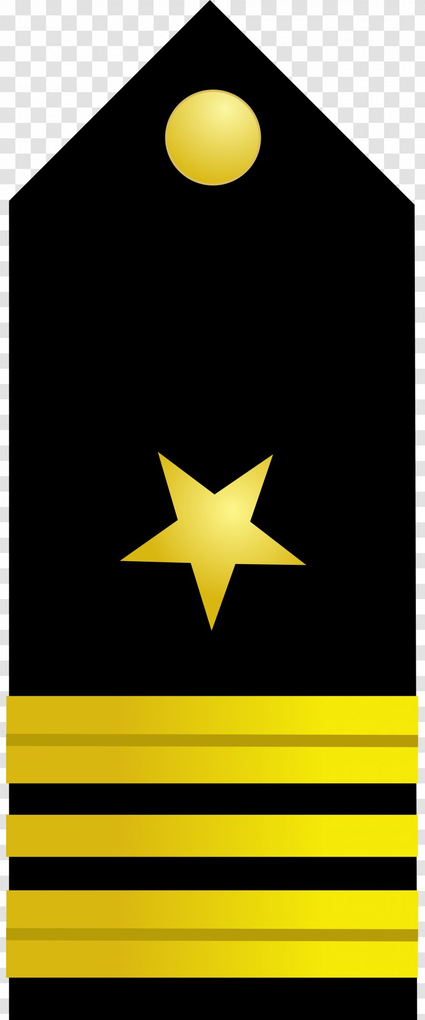 United States Navy Officer Rank Insignia Ensign Military - Yellow - Rank-and-file Transparent PNG
