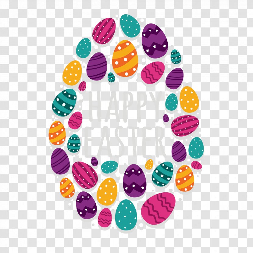 Easter Eggs Background - Bunny - Happiness Transparent PNG