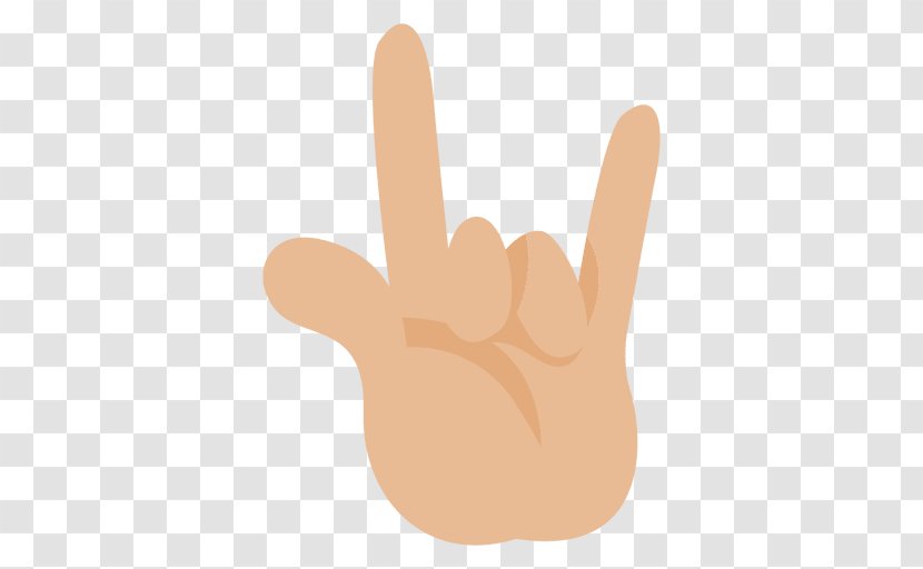 Thumb Hand Sign Of The Horns Finger Transparent PNG