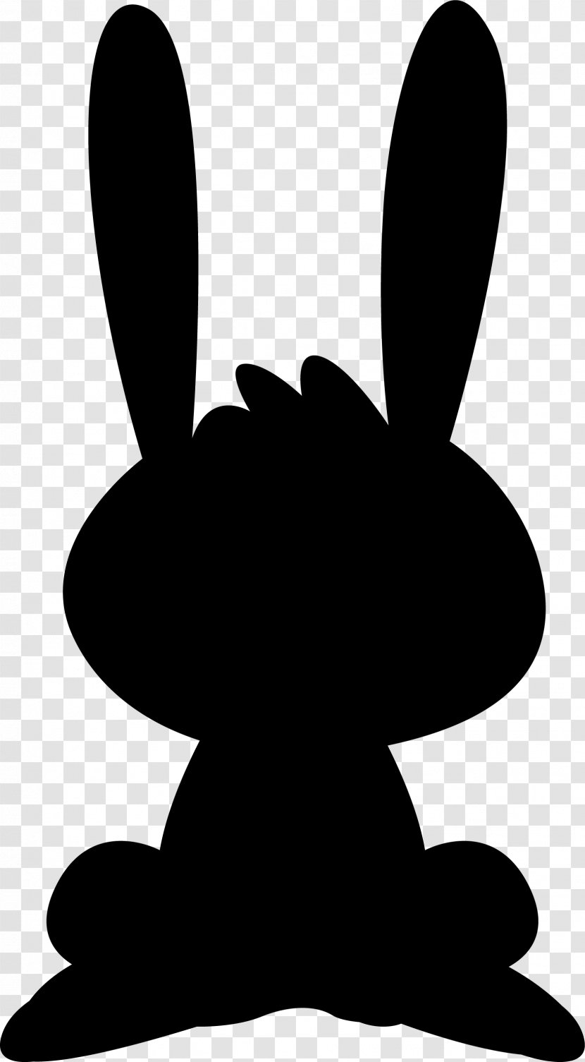 Clip Art Silhouette H&M Black M - Rabbit - Blackandwhite Transparent PNG