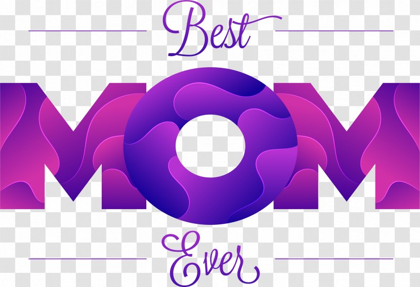 Mother Microsoft Word Application Software - Abstraction - Purple Art MOM Transparent PNG