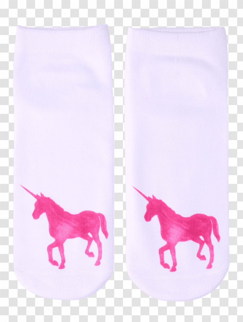 Sock Clothing Knee Highs Anklet Casual Attire - Hosiery - Unicorne Transparent PNG