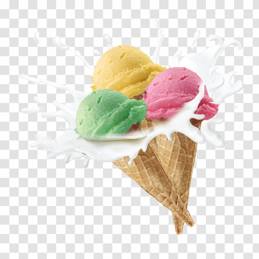 Ice Cream Cone Gelato Sorbet - Sundae - Cones Transparent PNG
