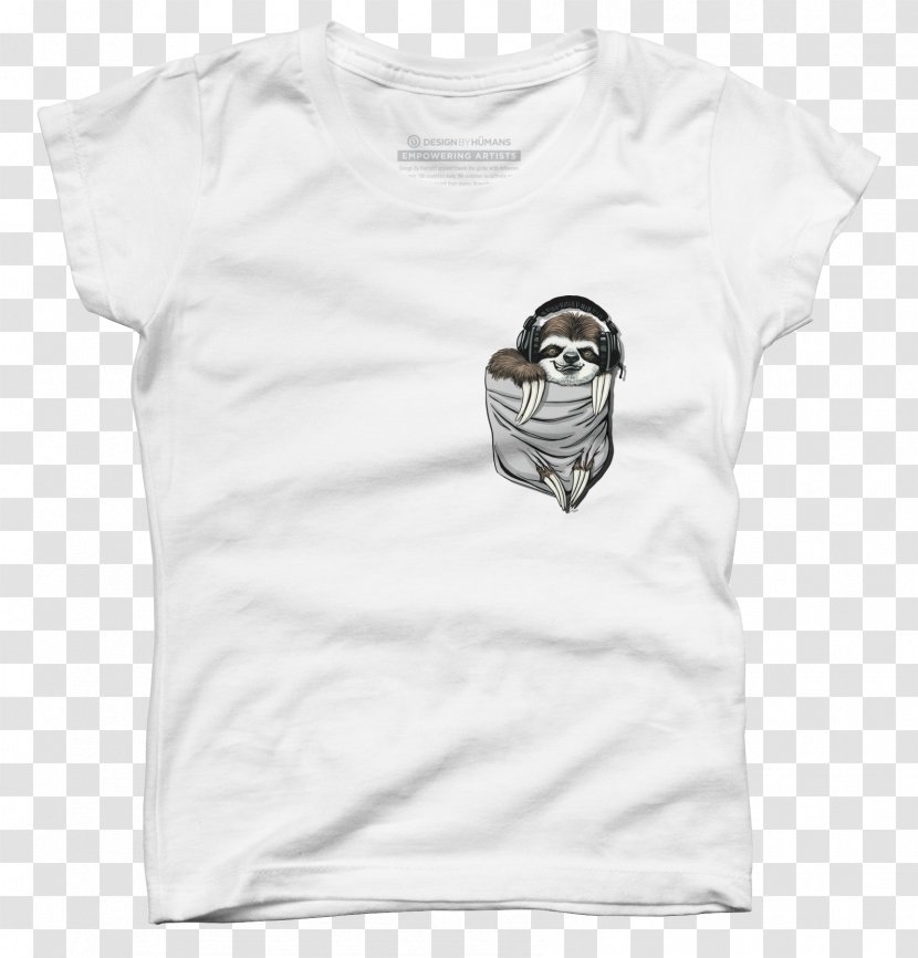T-shirt Clothing Design By Humans Sleeve Outerwear - Sloth Transparent PNG