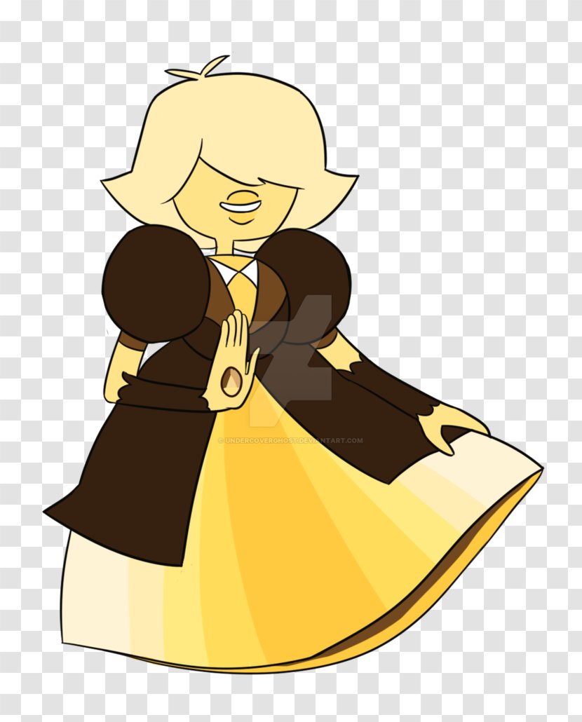 Gemstone Image Illustration Character Clip Art - Dress - Yellow Core Transparent PNG
