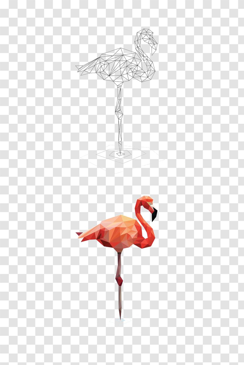 Bird Crane Beak Wing Red - Like - Flamingos Transparent PNG