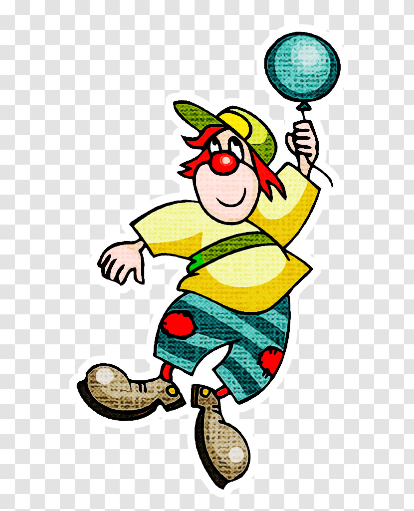 Cartoon Juggling Clown Transparent PNG