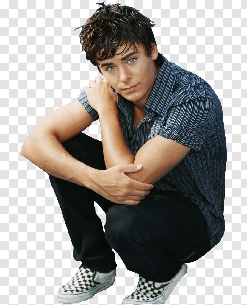 Zac Efron High School Musical Jonas Brothers Film - Sitting Transparent PNG