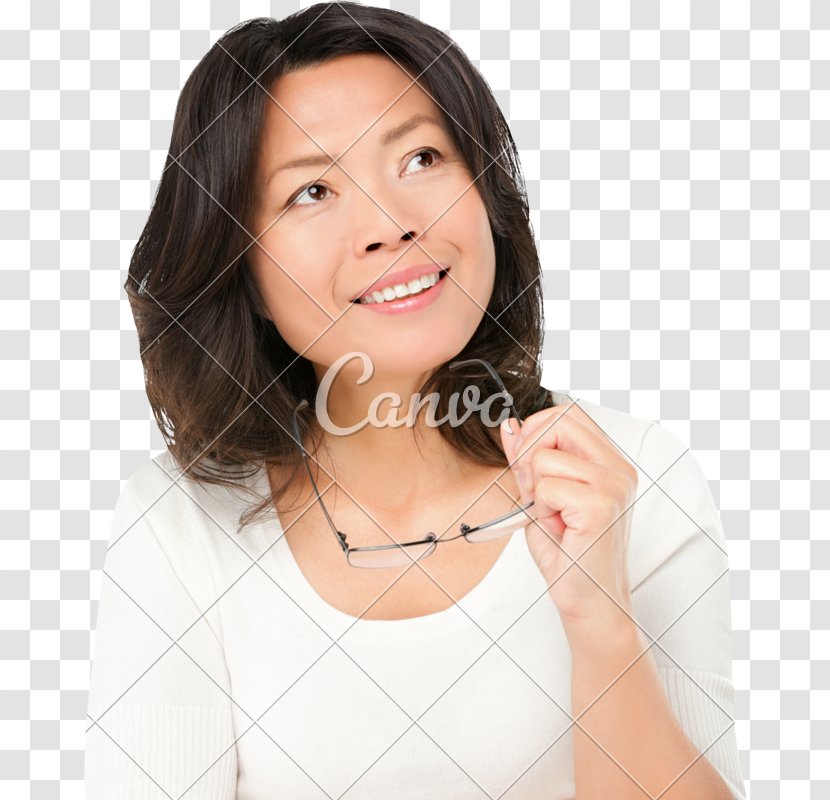 Asia Stock Photography Royalty-free Woman - Cartoon - Thinking Transparent PNG