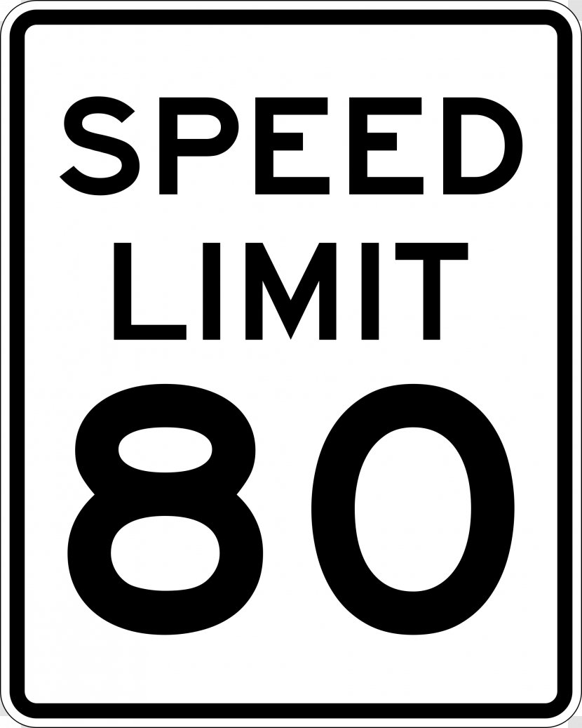 Interstate 65 95 Speed Limit Car Miles Per Hour - Rectangle - Signs Pictures Transparent PNG