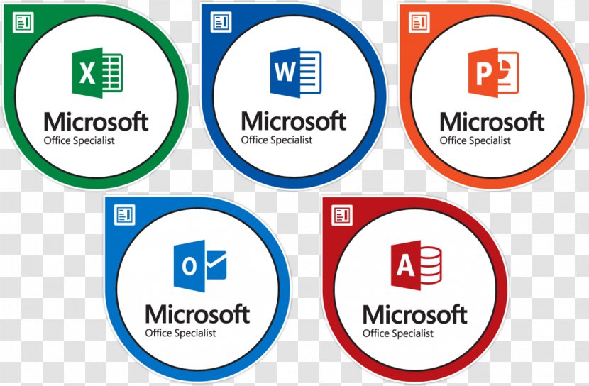 Microsoft Office Specialist Excel Certification - Onenote - Badges Transparent PNG
