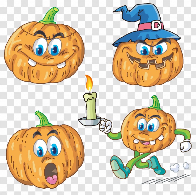 Calabaza Crookneck Pumpkin Jack-o'-lantern Cucurbita Maxima - Season Of Fun Cartoon Png Lights Citrouille Transparent PNG