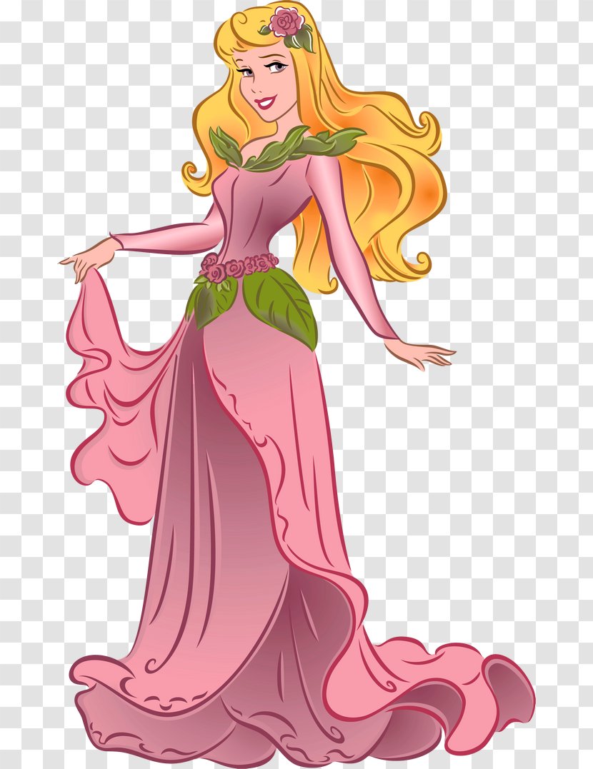Princess Aurora Belle Cinderella Disney Sleeping Beauty - Watercolor Transparent PNG
