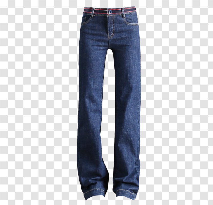 Jeans Denim Cobalt Blue - 阔腿裤 Transparent PNG