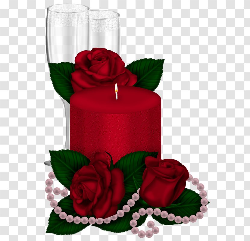 Candle Rose Light Birthday Transparent PNG