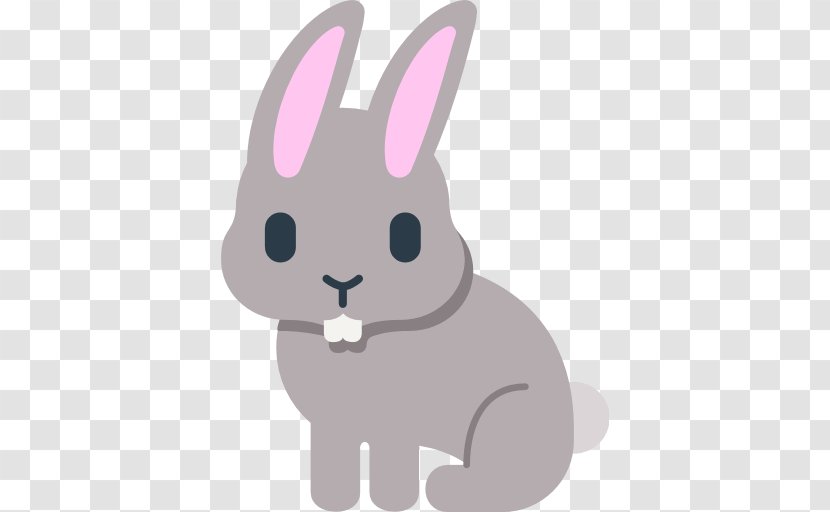 Hare Easter Bunny Domestic Rabbit Emoji - Snout Transparent PNG