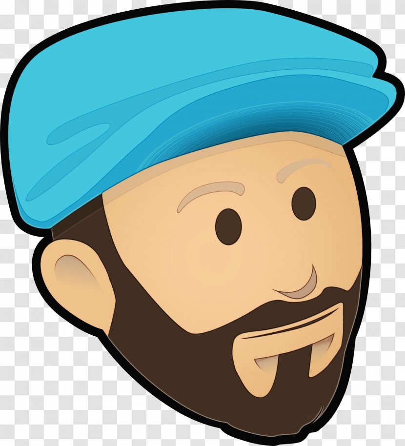 Smiley Face Background - Beard - Headgear Head Transparent PNG