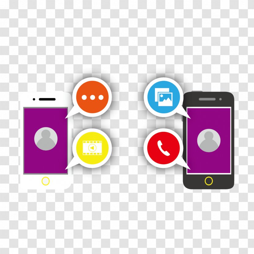 Mobile Phone Clip Art - Electronics - Phones And Dialog Transparent PNG