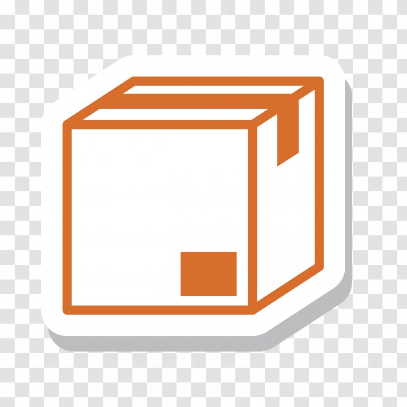Packaging And Labeling Corrugated Fiberboard Paper Box Material - Product Design - Orange Packing Logo Transparent PNG