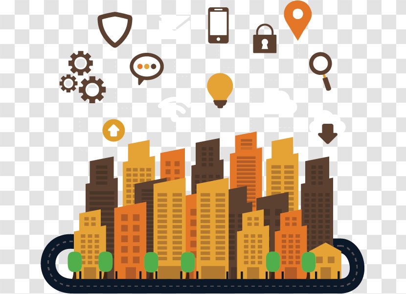 Location-based Service Information Technology Cloud Computing Internet Of Things Business - Managed Services - Modernized City Transparent PNG